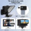 7.5 Inch Portable Teleprompter, Handheld/Desktop/Monitor Mode, Supports Remote Control for Smartphone Tablets Camera 7