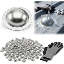 50Pcs Stainless Steel Roofing Screws Caps for Roof Leak Repair, Screws Hole Sealant Cover Quick Fix Cover for Roof