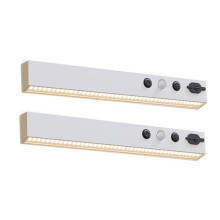 2 Pcs RV Step Lights Waterproof, 44LED Motion Sensor Rechargeable Magnetic Stair Lights, 3 Color Temps & Dimmable