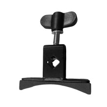 Bass Tom Drum Hoop Cowbell Mounting Clamp Bracket for 10mm Rod, Snare Drum Hoop Mount Holder for Cowbell Jam Block