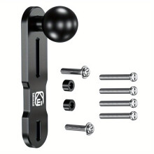 Adapter Aluminum Alloy Motorcycle Brake/Clutch Reservoir Cover 25mm Motorbike Mount Base for Sports Camera