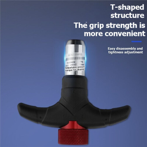4-6Nm T-Handle Torque Screwdriver, 6.35mm Ratchet  Adjustable Torque Driver 1