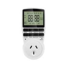 Elektronischer Digitaler Timer-Schalter Steckdose Küchen-Timer Ausgang Programmierbare Rollladen Stromausfall Timer-Steckdose Steuerung AU-Stecker