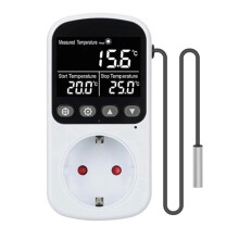 Digital Temperature Control Socket with Timer 16A Backlight for Refrigerators Temperature Controller Socket EU Plug
