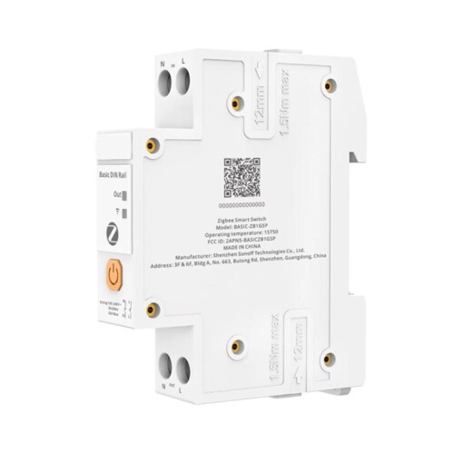 BASIC-ZB1GSP Basic DIN Rail Zigbee   32A High-Power Double-Pole Switching  Tracking Overload Protection