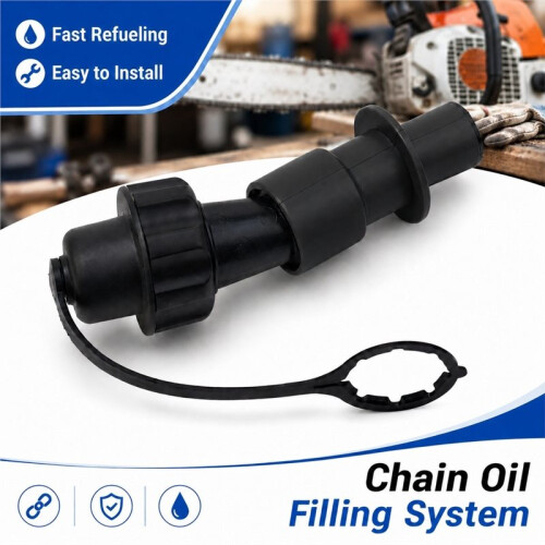 Chain Oil Filling System 00008810113 Plastic Replacement for  Chainsaws, Easy Chain Oil Refilling Accessory Use 1