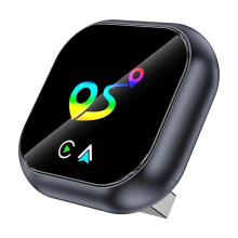 2in1 Wireless Carplay Android AUTO Adapter AI Box Location Finder Function Bluetooth5.0+WiFi Wired to Wireless Carplay B