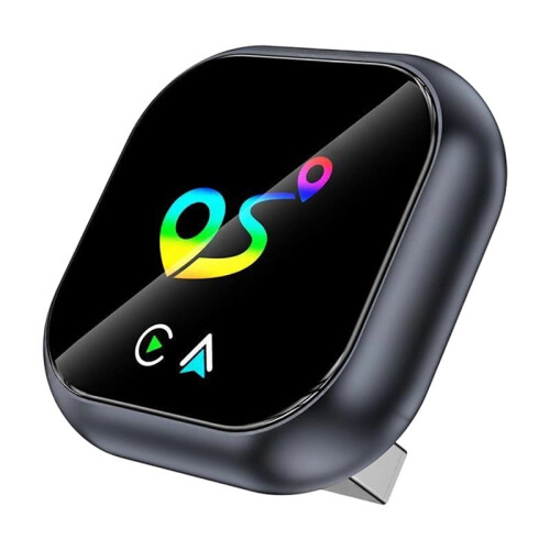 2in1 Wireless Carplay Android AUTO Adapter AI Box Location Finder Function Bluetooth5.0+WiFi Wired to Wireless Carplay B