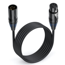 20m 4-Pin Male to Female 4Pin XLR Supply Cable Extend Cord for DSLR Camera Monitoring DMX Audio Mixing Console