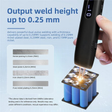 Portable Handheld Spot 12 Power Level LED Adjustable Spot Welding Machine for 18650 Battery DIY Phone Repair