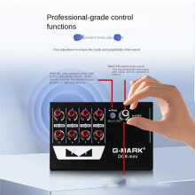 G-MARK  Mixer DG8mini Ultra Low Noise 8 Channels  Sound Mixer Power Supply DC5V Easy Operation Audios Mixer