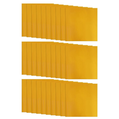 Pacote de 30 Folhas de Alumínio Dourado Pesado 5,9x5,9 Polegadas para Projetos de Artesanato, Pintura e Gravação