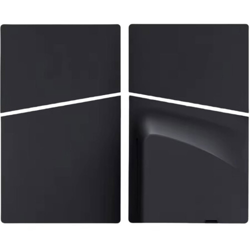 ABS Hard Case Faceplate Shockproof Side Plate Shell Faceplate Case Cover for PS 5 Slim Disc Edition Console Black