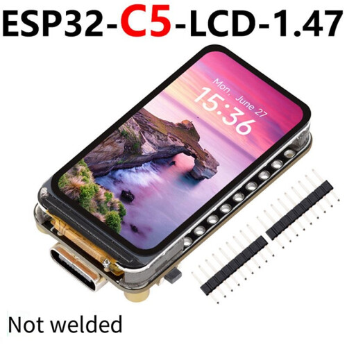 ESP32-C5 1.47" LCD Development Board 172x320 Display 4MB Flash WiFi 6 BLE RGB  Screen Module A 2