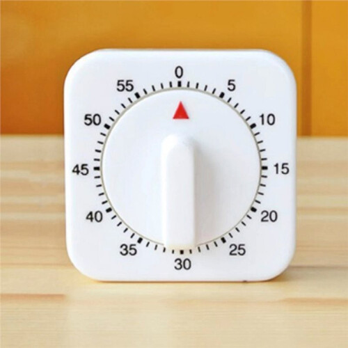 Square 60 Minute Mechanical Kitchen Timer,Chef Cooking Timer Clock with Loud Alarm,No Batteries Required 2