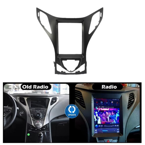 Adaptador de Moldura de Carro de 9.7 Polegadas para  Azera 2010-2012 Painel de Ajuste de Rádio de Áudio para Android Acessórios 1