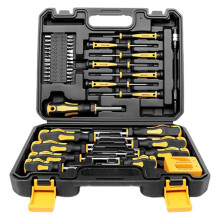 Magnetic Screwdriver Set 43pcs Precisious Crossing Screwdriver Screwdriver Bits with Sturdy Tool Box Repair Hand Tools