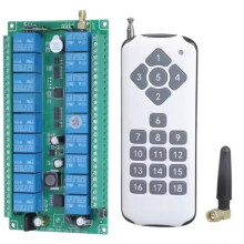 T5EA 433MHz 12V-36V 18-Kanals Modulmottagare Trådlös Fjärrkontroll Reläbrytare för Garageport, Grind, Ljusmotor