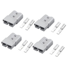 4 Stück 120A 600V Batterie-Power-Anschluss Batterie-Ladeanschluss Hochstrom-Schnellstromstecker für Gabelstapler Auto Wohnmobil B