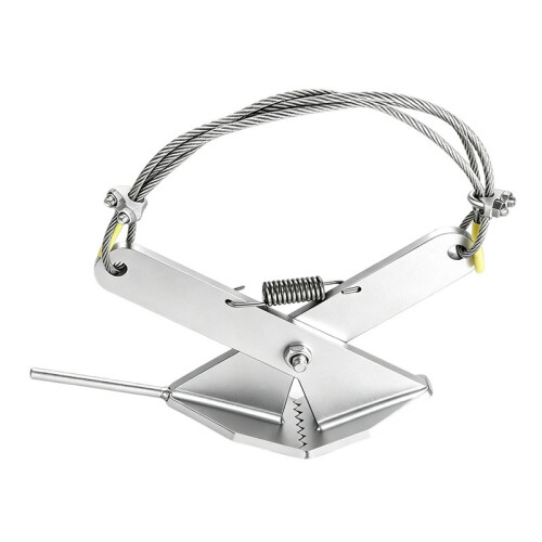 Heavy-Duty Clamp-Style Extractor Unwanted Growth Pulling Tool for Orchard with Serrated Clamping Ends