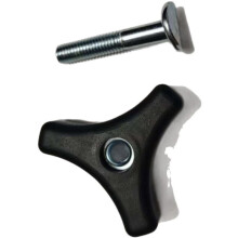 Universal Lawn Mowers Handle Wing Nuts Bolts Triangle Knob Handles Fixing Screw Kit Mower Power Tools Replacement