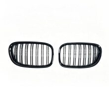 Auto Nieren Kühlergrills Frontstoßstange Sportgrills für 7er Reihe F01 2007-2014 Doppelstreifen Grill