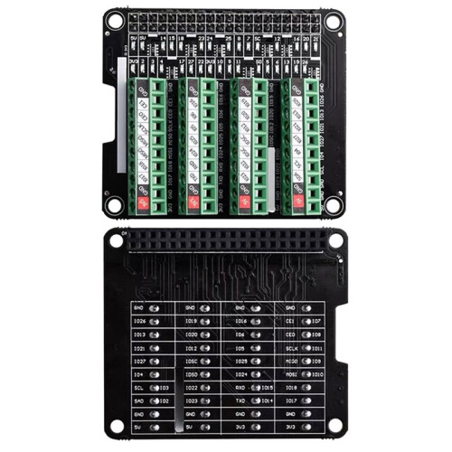 Ultra-Small RPi GPIO Status LED & Terminal Block Breakout Board Module for Raspberry Pi Series Indicator Expansion Board