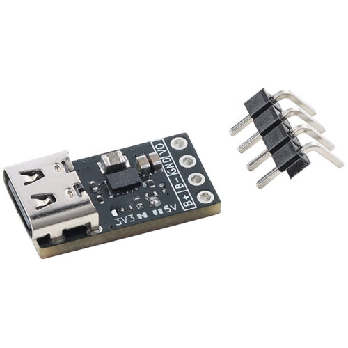 UPS Power Module with Type C 3.3V 5V Output 1.5A Lithium Battery Charging 5V