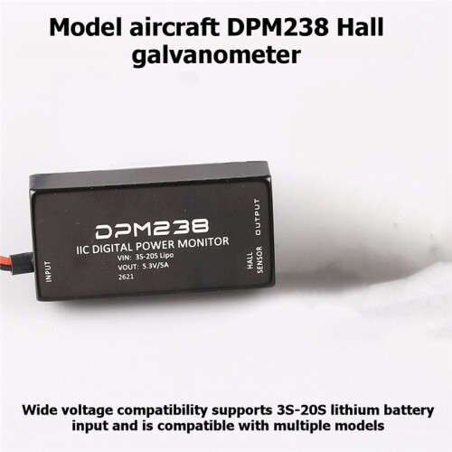 DPM238 Digital I2C Hall Current Sensor GH1.25-6P 300A High Voltage 12S Power Meter Compatible for PIXHAWK PX4 1