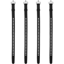 4 Pz Cinghie di Fissaggio In Silicone, Cinghia di Sicurezza Versatile In Silicone da 50 cm con Fibbia In Metallo per Legare I Bagagli