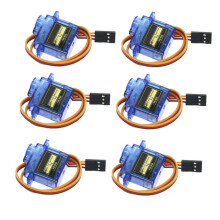 6PCS SG90 9G Micro Servo Motor 9G Digital Micro Servo Full SG90-180 Degrees for Fixed-Wing Micro Gear RC Robot Plane
