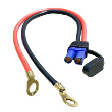 EC5 to O-Type Terminal Motorcycle Emergency Start Wire High-Power 10AWG EC5 Male Female Plug Connection Cable 1M B