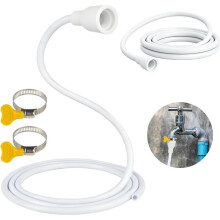 2 Pcs 9.8FT Faucet Hose Adapter for Sink, PVC Sink Hose Attachment for Faucet, Extra Long Hose and Faucet Connector