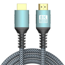 8K -Compatible 2.1 Cable Non Slip -Compatible 2.1 Cable 8K60Hz 4K240Hz 48Gbps UHD Video Cord for Laptop HDTV 2M