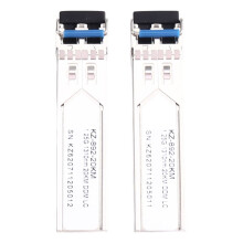 2PCS 1.25G LC SFP Single Mode Fiber Transceiver 1.25G Single Mode SFP LC Module 1310nm 20km Gigabit Duplex Optical