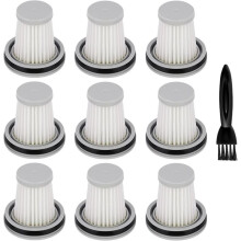 9 Pack Filter Replacement for Fanttik Slim V8 Apex, Slim V9 Mix, Slim V10 Mix, Slim V10 Apex Cordless Car Vacuum Cleaner