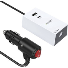 EDUP for Starlink 36V Car Adapter 120W USB-A USB-C 3 in 1 Voltage Step Cord 36V 1.67A Output 12V-36V Input