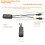 DC5521 LED Light and Speaker Power Cable for Small Electronics 12V 5V 9VOutput with Double Wire Split 2