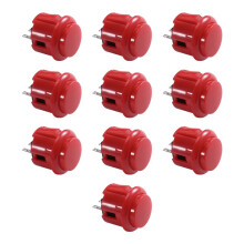10 Stuks 24mm voor Baolian Cassette Knoppen Arcade Drukknop Schakelaar Cirkelknoppen Micro- voor Arcade DIY Kit