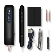 Saldatrice A Punto Portatile e Manuale 12 Livelli di Potenza LED Regolabile Macchina per Saldatura A Punto per Batteria 18650 Riparazione