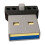 3D Printed  USB Organizer with Stencils USB Powered Sticky Note Holder Drawing Template Design Stationery Storage 1