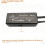 DC5521 LED Light and Speaker Power Cable for Small Electronics 12V 5V 9VOutput with Double Wire Split 4