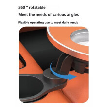 Multifunctional Car Cup Holder Tray Table, 360 Rotatable Car Small Table, Universal Auto Suspension Desk for Eating