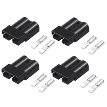 4 Stück 50A 600V Batterie Stromanschluss Batterie Ladeanschluss Hochstrom Schnellstromstecker für Gabelstapler Auto Wohnmobil B