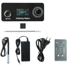 T12 Bärbar Digital Lödstation Professionell Lödkolv Verktygssats med OLED-Display EU-Kontakt