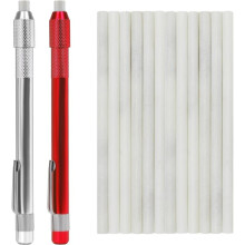 Round Soapstone Holder Pack of 16,2pcs Round Soapstone Pencils with 14pcs Soapstone Refills for Welding