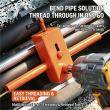 Semi-Automatic Wall Wiring Machine Compact Cable Puller Electric Drill Threading Device for Construction Conduit Pipe