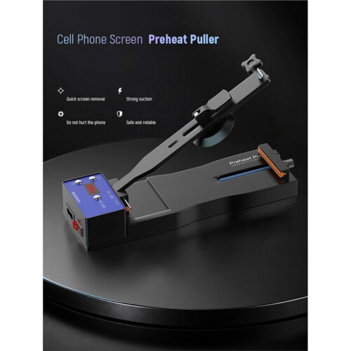Preheating Mobile Phone Screen Puller Temperature Control 0-80 Degree Range for Phone Disassembly Repair EU Plug 1