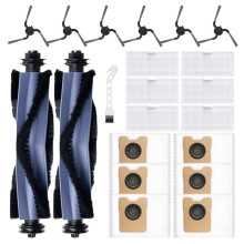 Compatible for C10 Robot Vacuum Main Side Brush Filter Hepa Dust Bags Accessories Replacement Spare Parts(21pcs)