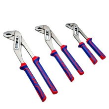3-Piece Set - 8-Inch, 10-Inch, and 12-Inch Adjustable Water Pump Pliers / Pipe Wrenches - Plumbing Repair Tools